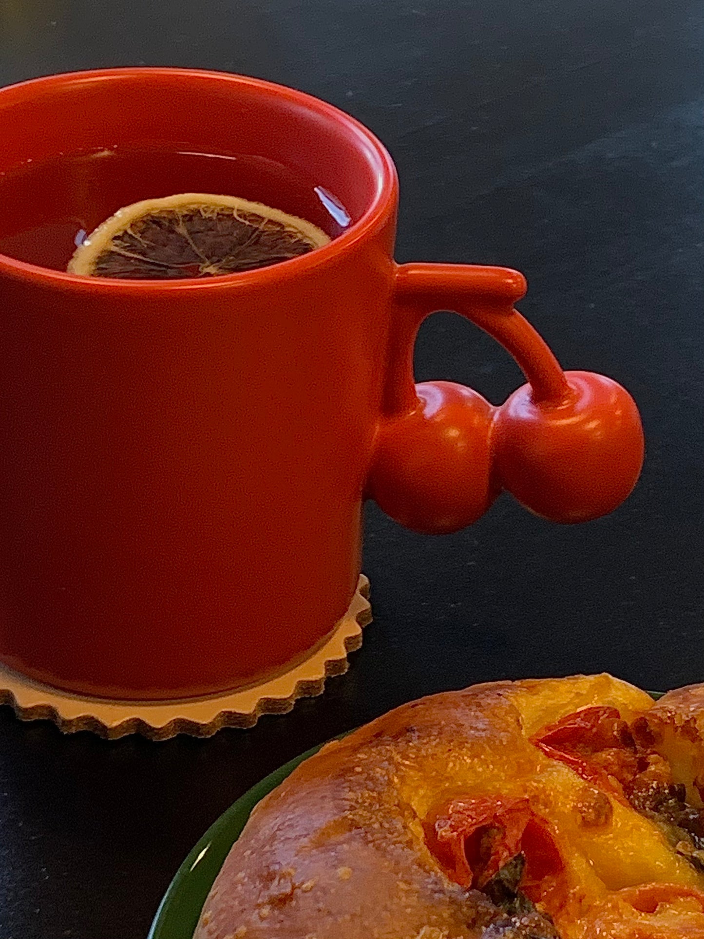 Stan&Co 8 OZ FRUIT MUG CHERRY|CERAMIC