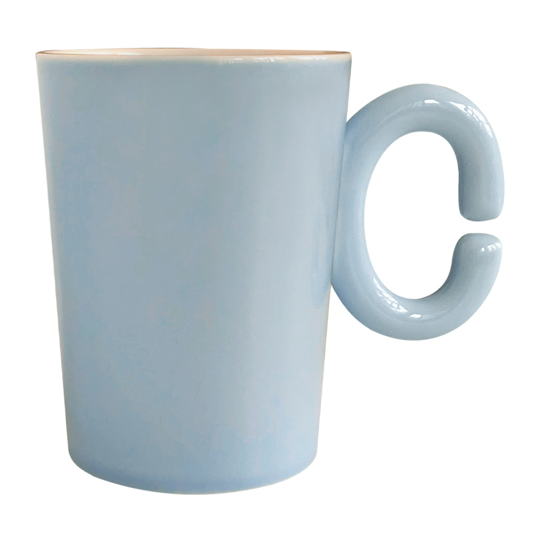 Stan&Co 15 OZ LETTER COUPLE MUG 1.0 BABY BLUE|CERAMIC