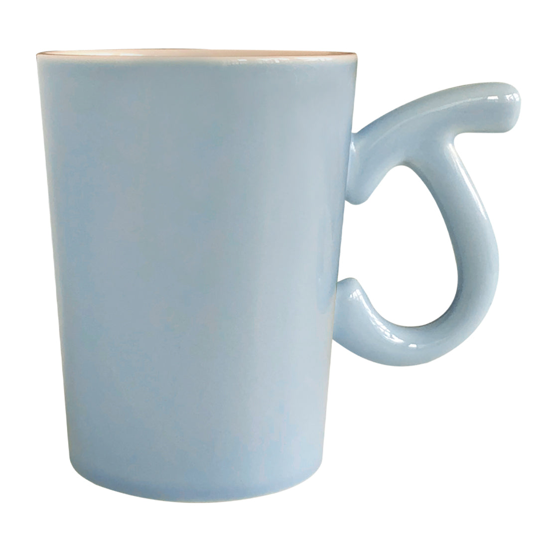 Stan&Co 15 OZ LETTER COUPLE MUG 1.0 BABY BLUE|CERAMIC