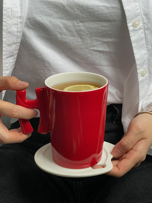 Stan&Co 15 OZ LETTER MUG 1.0 RED｜CERAMIC