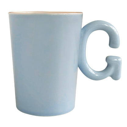 Stan&Co 15 OZ LETTER MUG 1.0 BABY BLUE｜CERAMIC